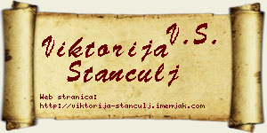 Viktorija Stančulj vizit kartica